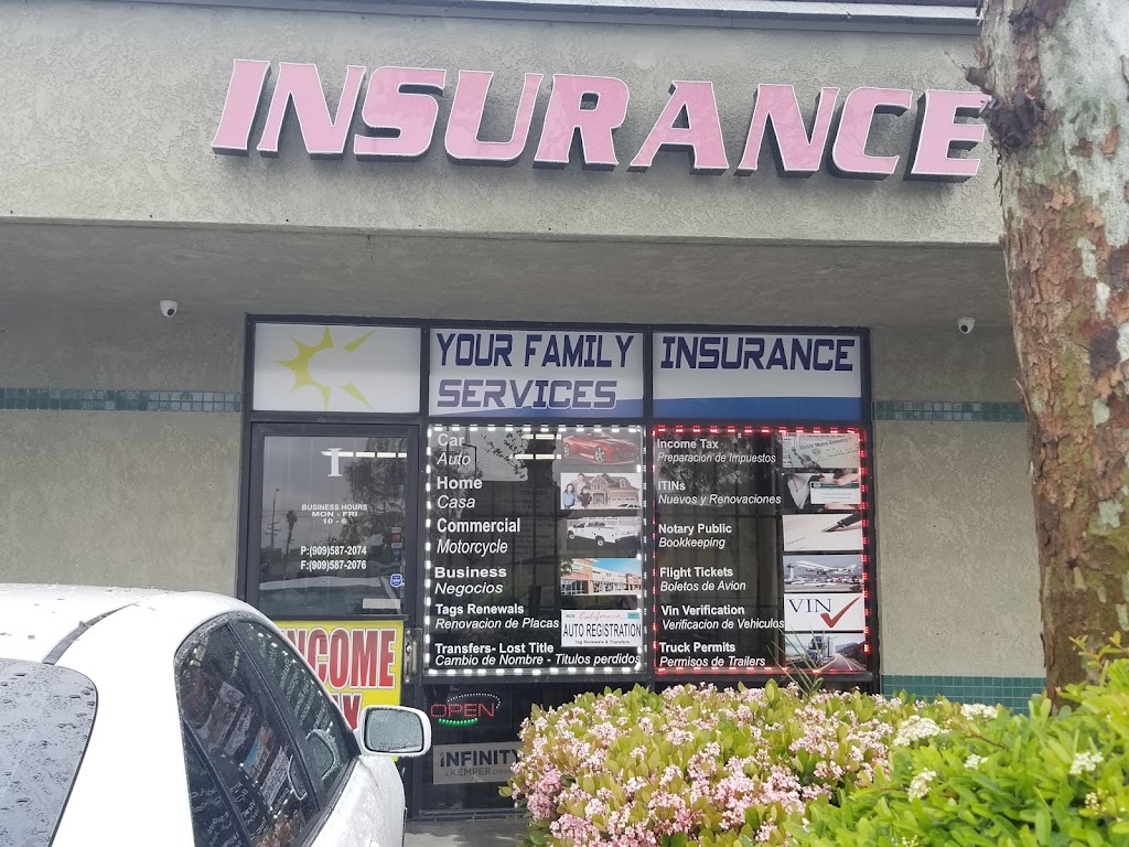 YOUR FAMILY INSURANCE SERVICES | 9131 Citrus Ave Suite I, Fontana, CA 92335, USA | Phone: (909) 587-2074