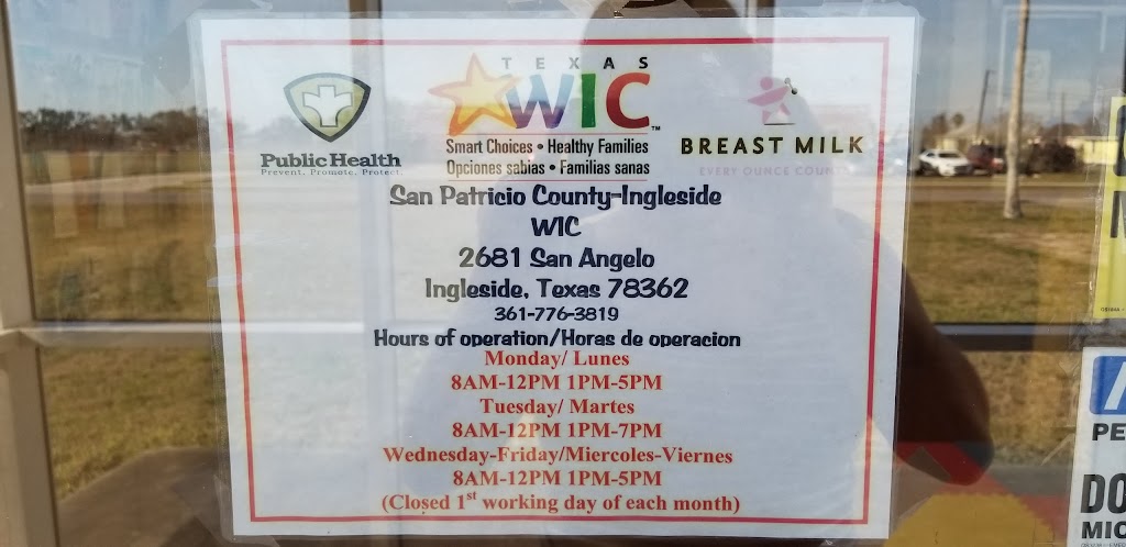 WIC | 2681 San Angelo Ave, Ingleside, TX 78362, USA | Phone: (361) 776-3819