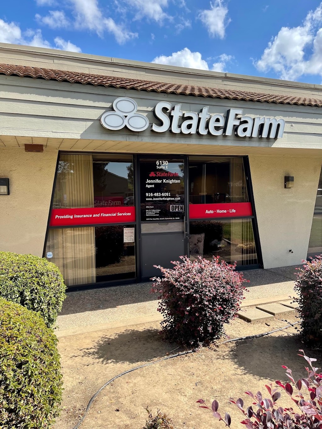 Jennifer Knighten - State Farm Insurance Agent | 6130 Fair Oaks Blvd Ste E, Carmichael, CA 95608, USA | Phone: (916) 483-6091