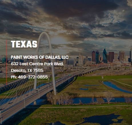 Paint Works of Dallas, LLC | 632 E Centre Park Blvd, DeSoto, TX 75115, USA | Phone: (469) 372-0855