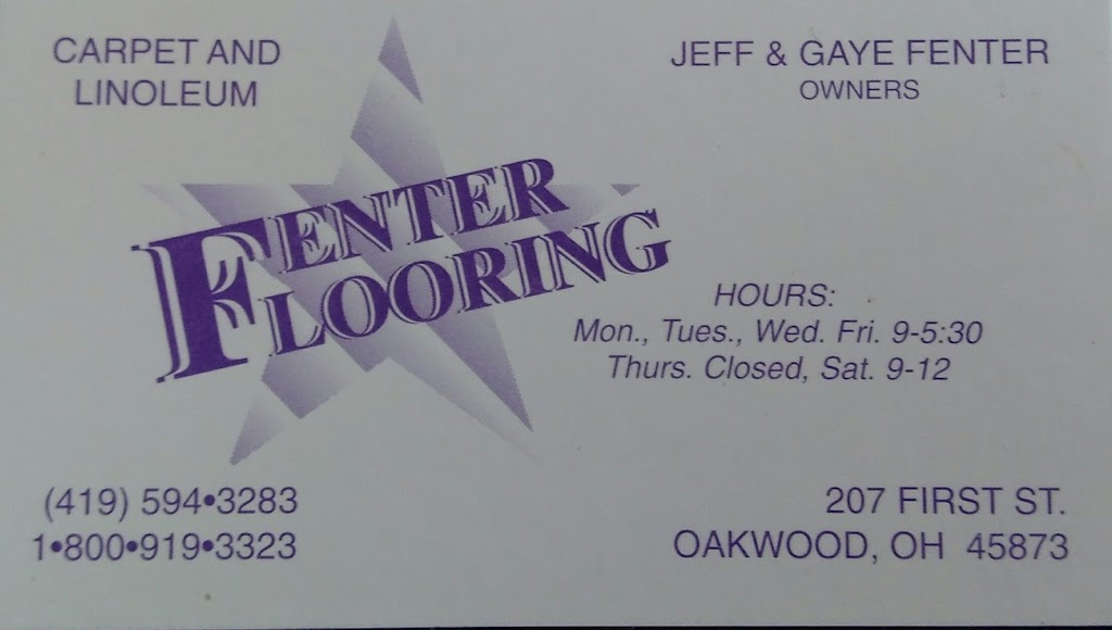 Fenter Flooring | 207 N 1st St, Oakwood, OH 45873, USA | Phone: (419) 594-3283