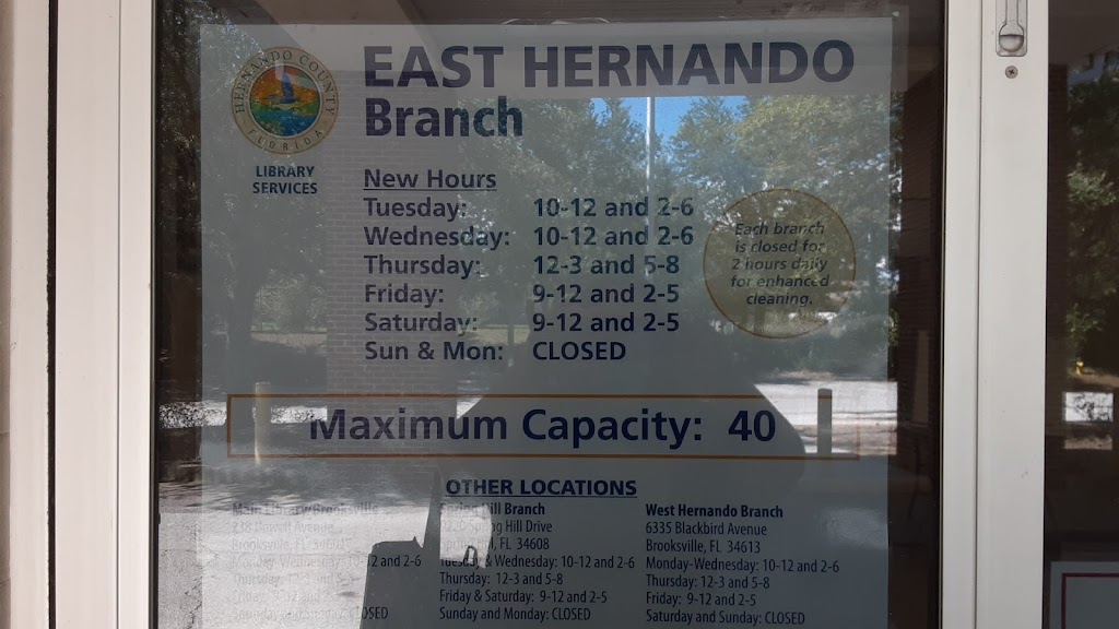 East Hernando Branch Library | 6457 Windmere Rd, Brooksville, FL 34602, USA | Phone: (352) 754-4043