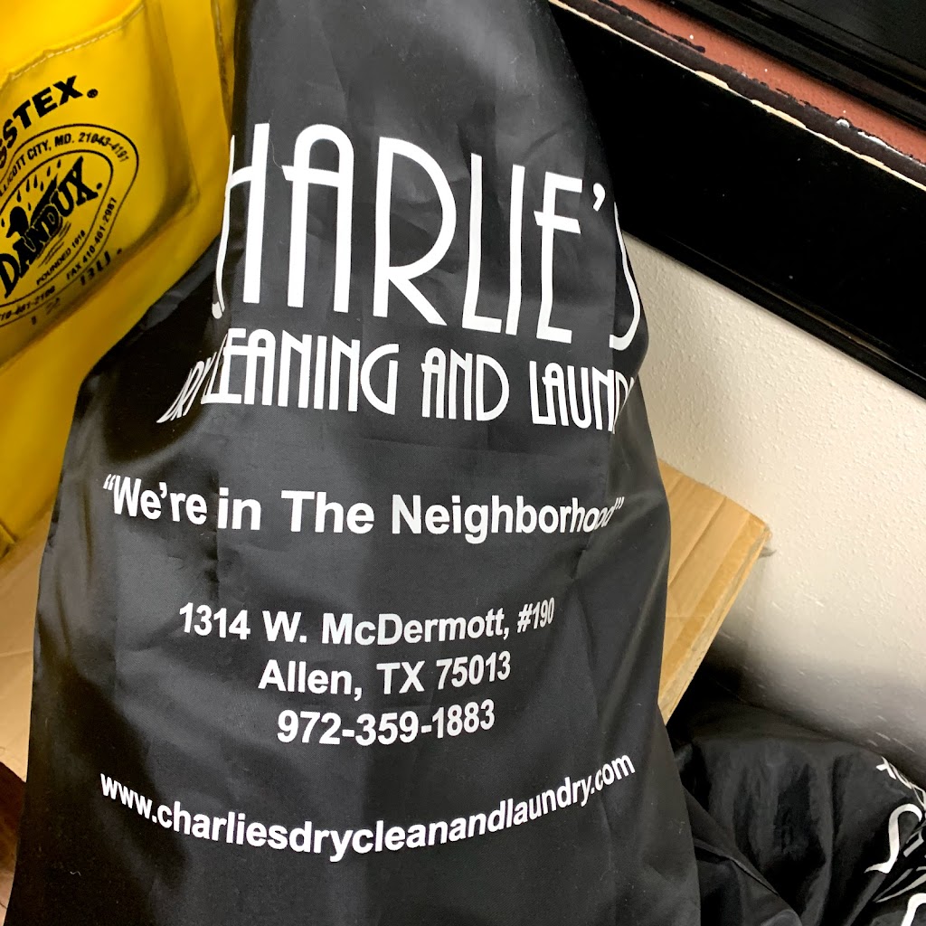 Charlies Dry Cleaning and Laundry | 1314 W McDermott Dr #190, Allen, TX 75013, USA | Phone: (972) 359-1883