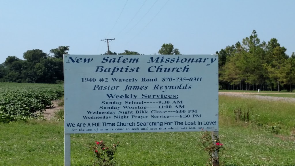 New Salem Baptist Church | 1940 Waverly Rd #2, Proctor, AR 72376, USA | Phone: (870) 735-0311