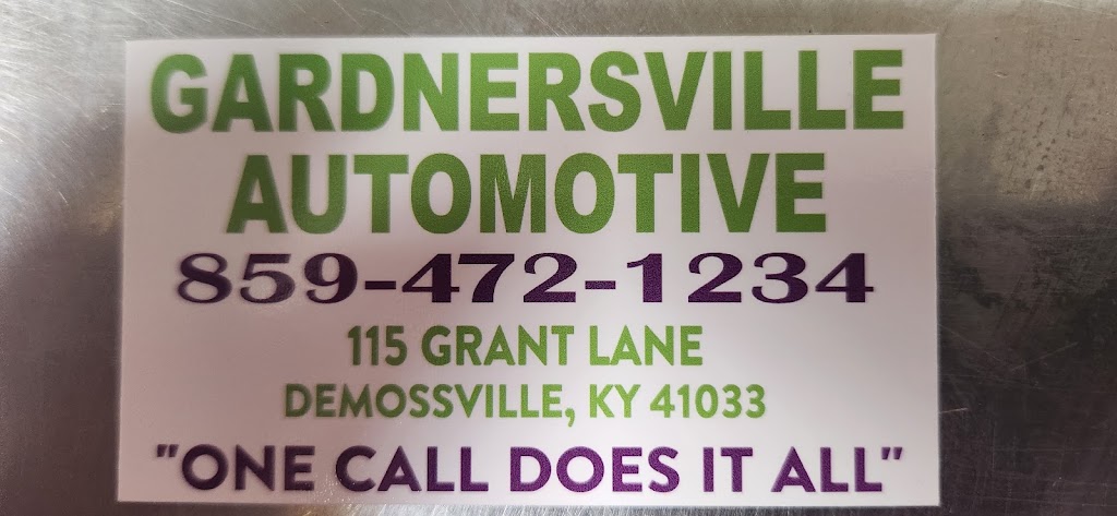 Gardnersville Automotive | 115 Grant Ln, Demossville, KY 41033, USA | Phone: (859) 472-1234