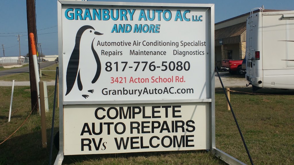 Granbury Auto AC and More | 3421 Acton School Rd, Granbury, TX 76049, USA | Phone: (817) 776-5080