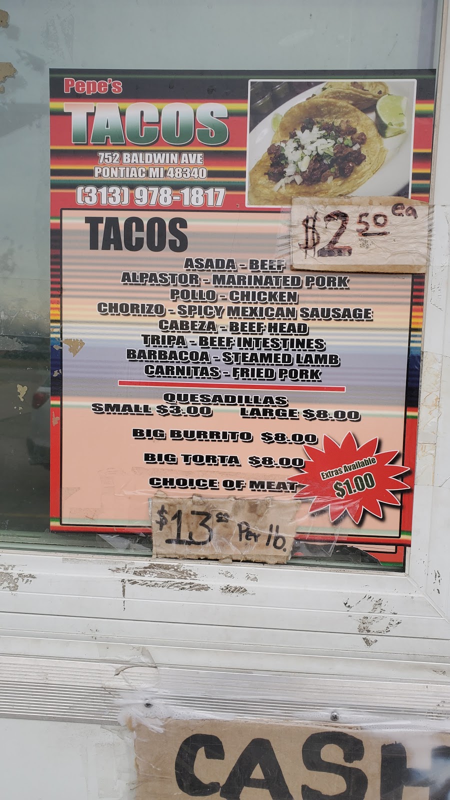 La Feria Taco Truck | 805 Baldwin Ave, Pontiac, MI 48340, USA | Phone: (248) 884-6887