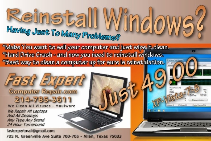 Fast Expert Computer Repair | 705 N Greenville Ave #700, Allen, TX 75002, USA | Phone: (214) 785-3611