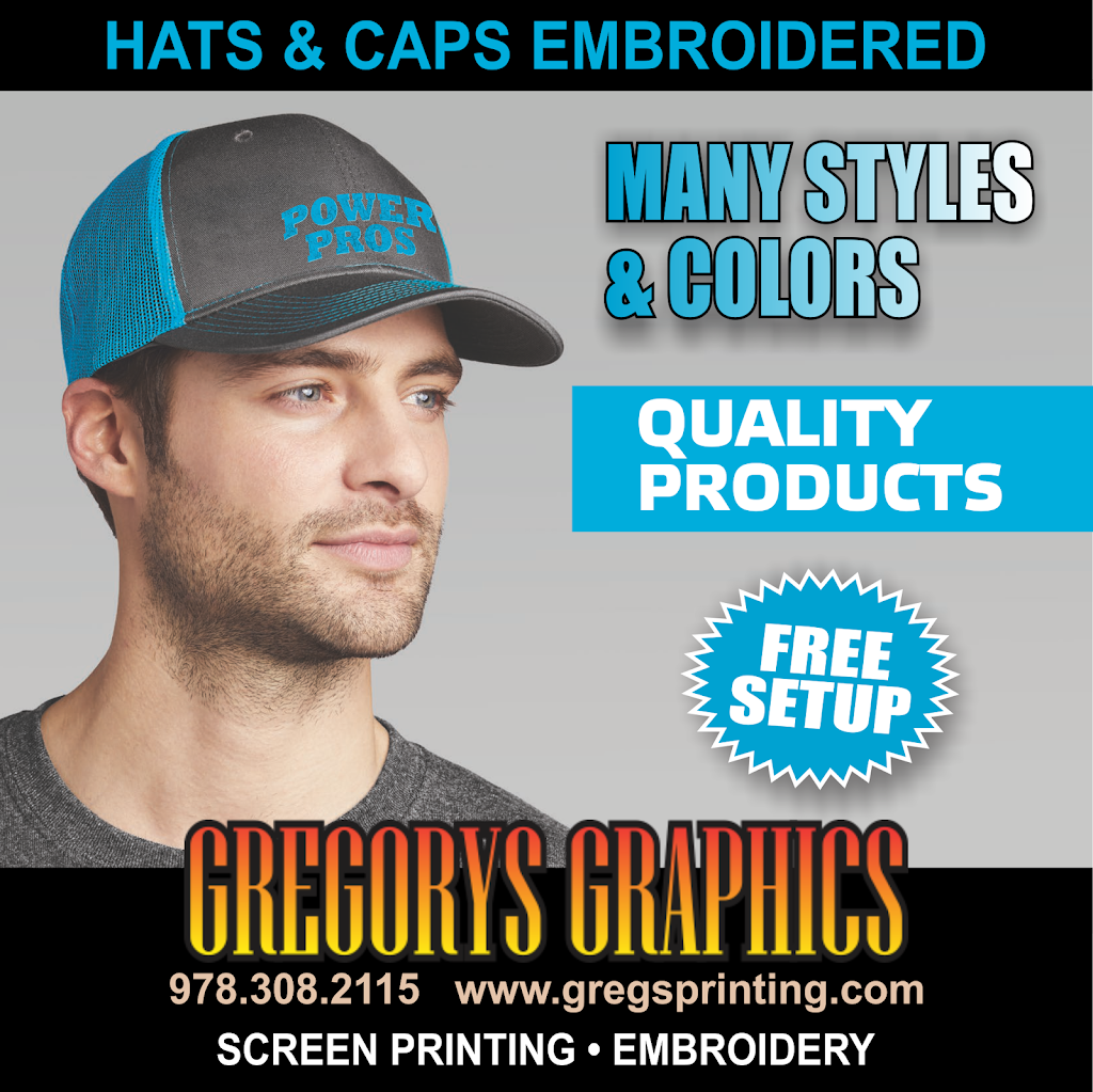 Gregs Graphics Screen Printing, Embroidery, Signs & Printing | 180 Central St, Saugus, MA 01906, USA | Phone: (978) 308-2115