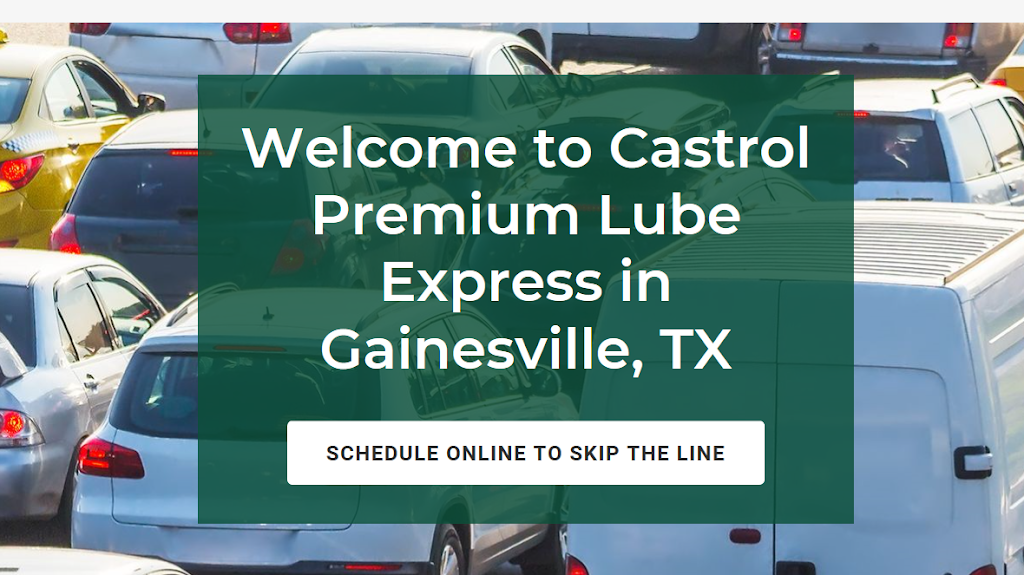 Castrol Premium Lube Express | 505 N Grand Ave, Gainesville, TX 76240, USA | Phone: (940) 668-8417