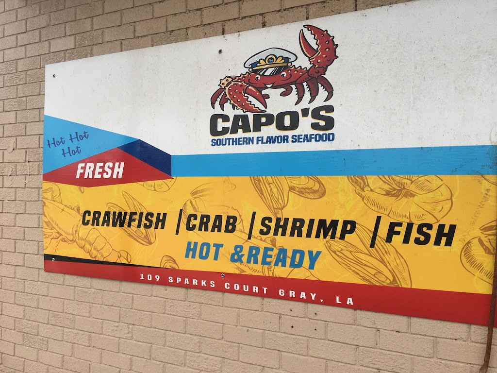 Capos Southern Flavor Seafood | 109 Sparks Ct, Gray, LA 70359, USA | Phone: (985) 262-8208