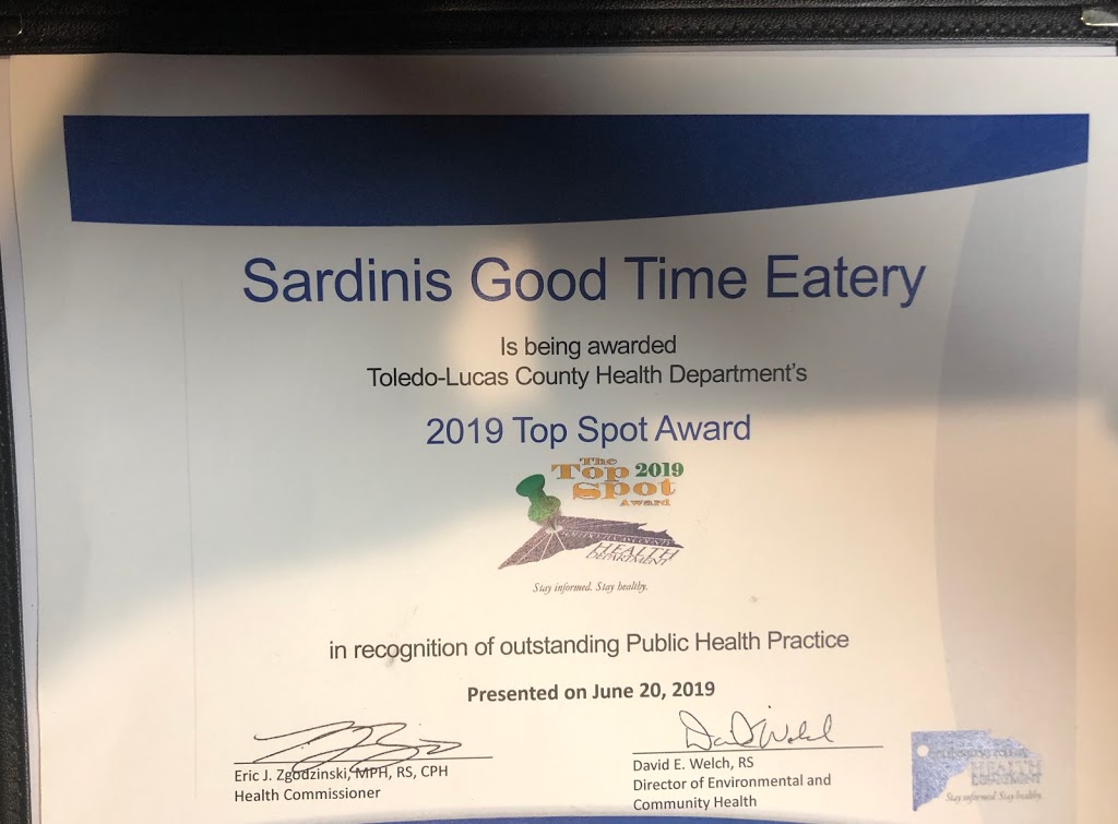 Sardinis Good Time Eatery | 535 W Alexis Rd, Toledo, OH 43612, USA | Phone: (419) 214-1231