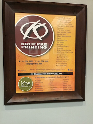 Kruepke Printing | 610 Schoenhaar Dr, West Bend, WI 53090, USA | Phone: (262) 334-5800