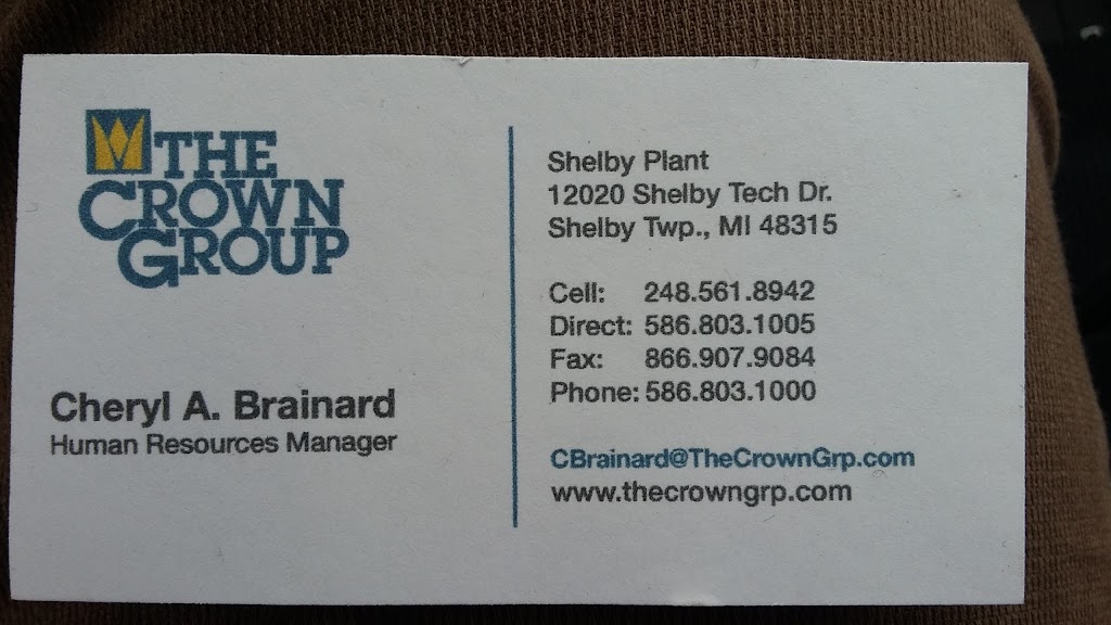 Crown Group | 12020 Shelby Technical Dr, Shelby Twp, MI 48315, USA | Phone: (586) 739-7610