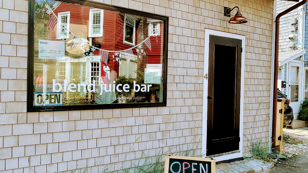 Blend Juice Bar | 4 Old Harbor Rd, Rockport, MA 01966, USA | Phone: (978) 999-2039