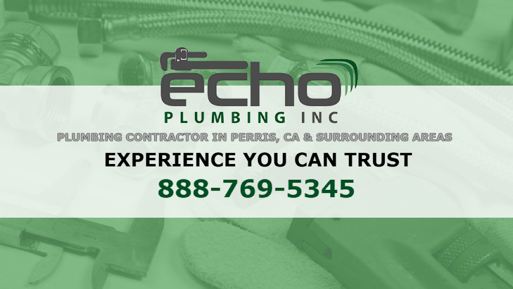 Echo Plumbing | 24673 Administrative Cir, Menifee, CA 92584, USA | Phone: (888) 769-5345