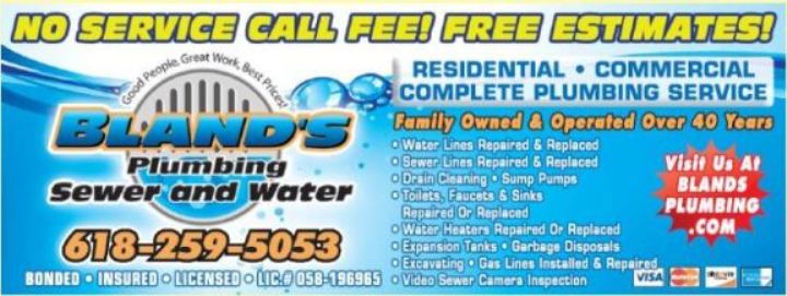 Blands Plumbing, Inc | 3685A E Broadway, Alton, IL 62002, USA | Phone: (618) 259-5053