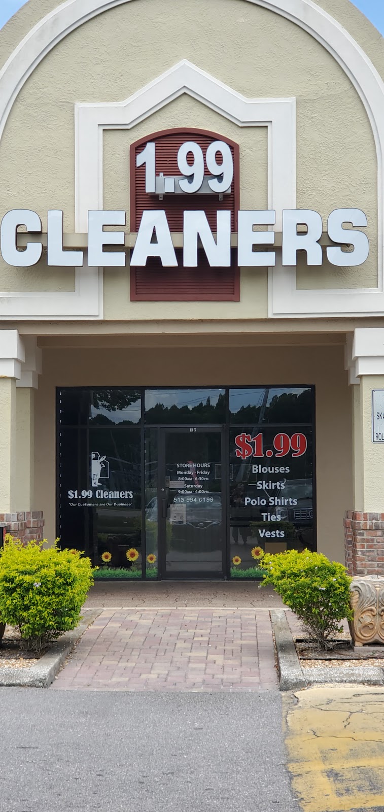 $1.99 Cleaners Pebble Creek | 19651 Bruce B Downs Blvd, Tampa, FL 33647, United States | Phone: (813) 994-0199