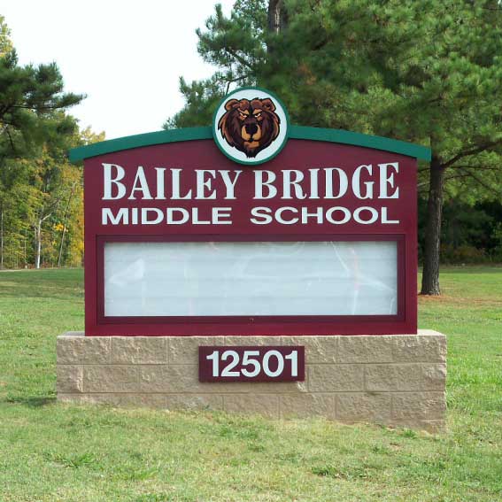 Bailey Bridge Middle School | 12501 Bailey Bridge Rd, Midlothian, VA 23112, USA | Phone: (804) 739-6200