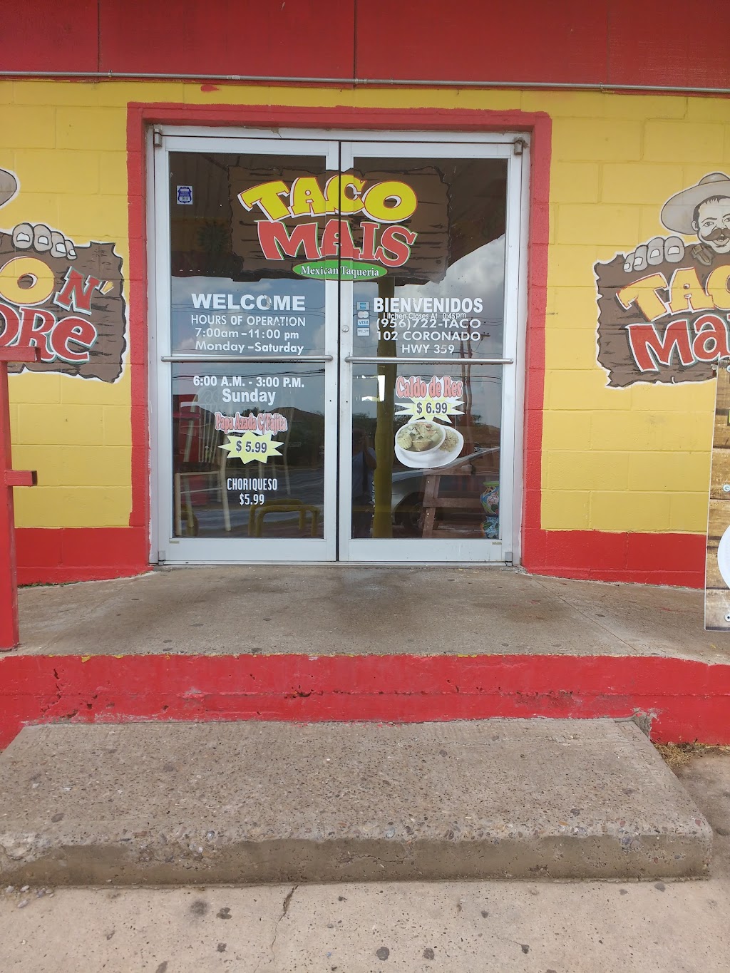 Taco Mais | 102 Coronado Ave, Laredo, TX 78043, USA | Phone: (956) 722-8226