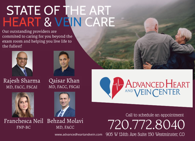 Behzad Molavi, MD Advanced Heart and Vein Center | 905 W 124th Ave #150, Westminster, CO 80234, USA | Phone: (720) 772-8040