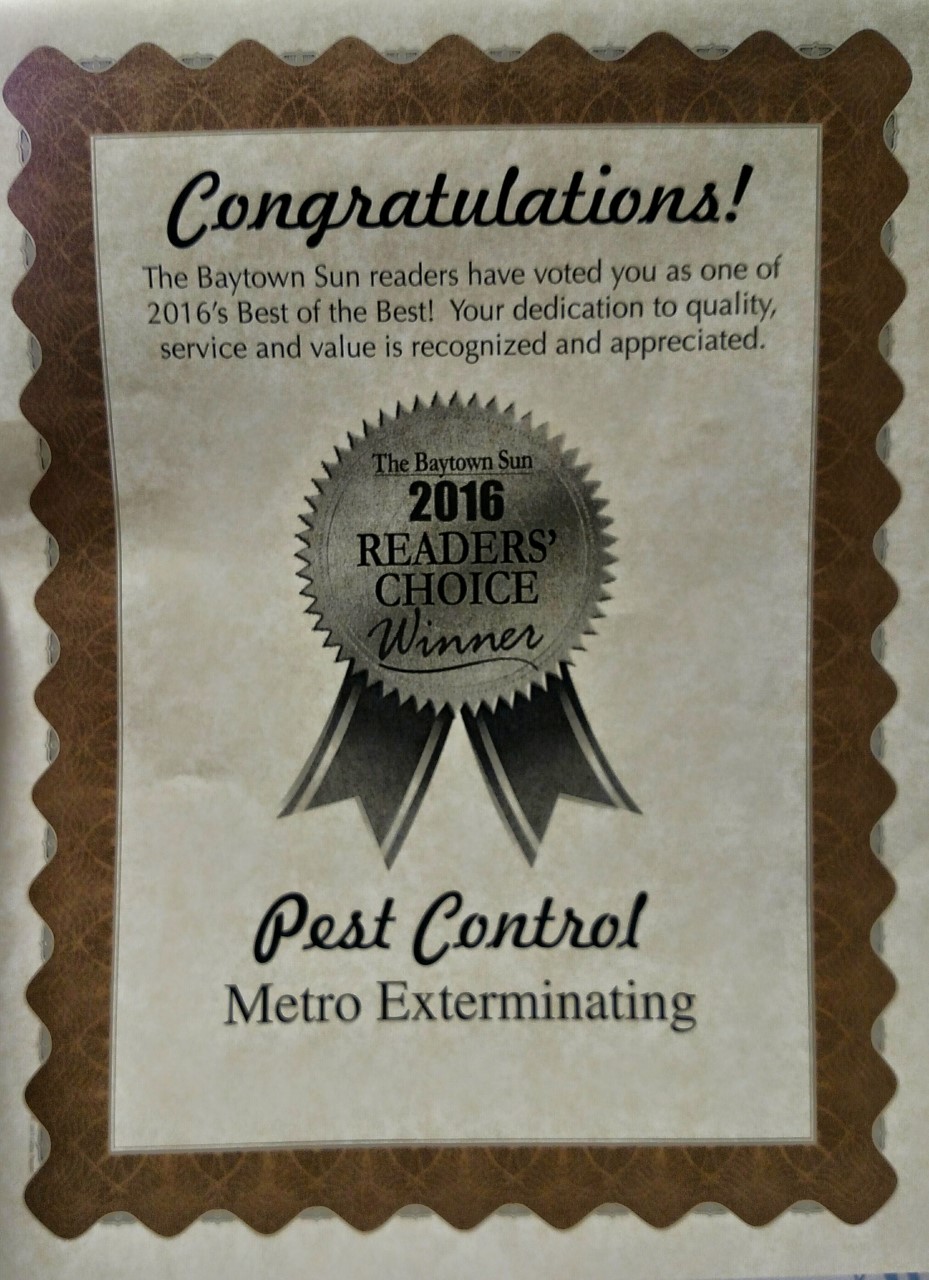 Metro Exterminating | 217 Highway Blvd, Baytown, TX 77520 | Phone: (281) 428-1511