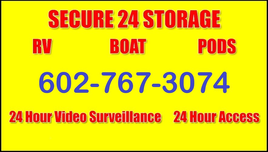 Secure 24 RV and Boat Storage | 1180 E Baseline Ave, Apache Junction, AZ 85119, USA | Phone: (602) 767-3074