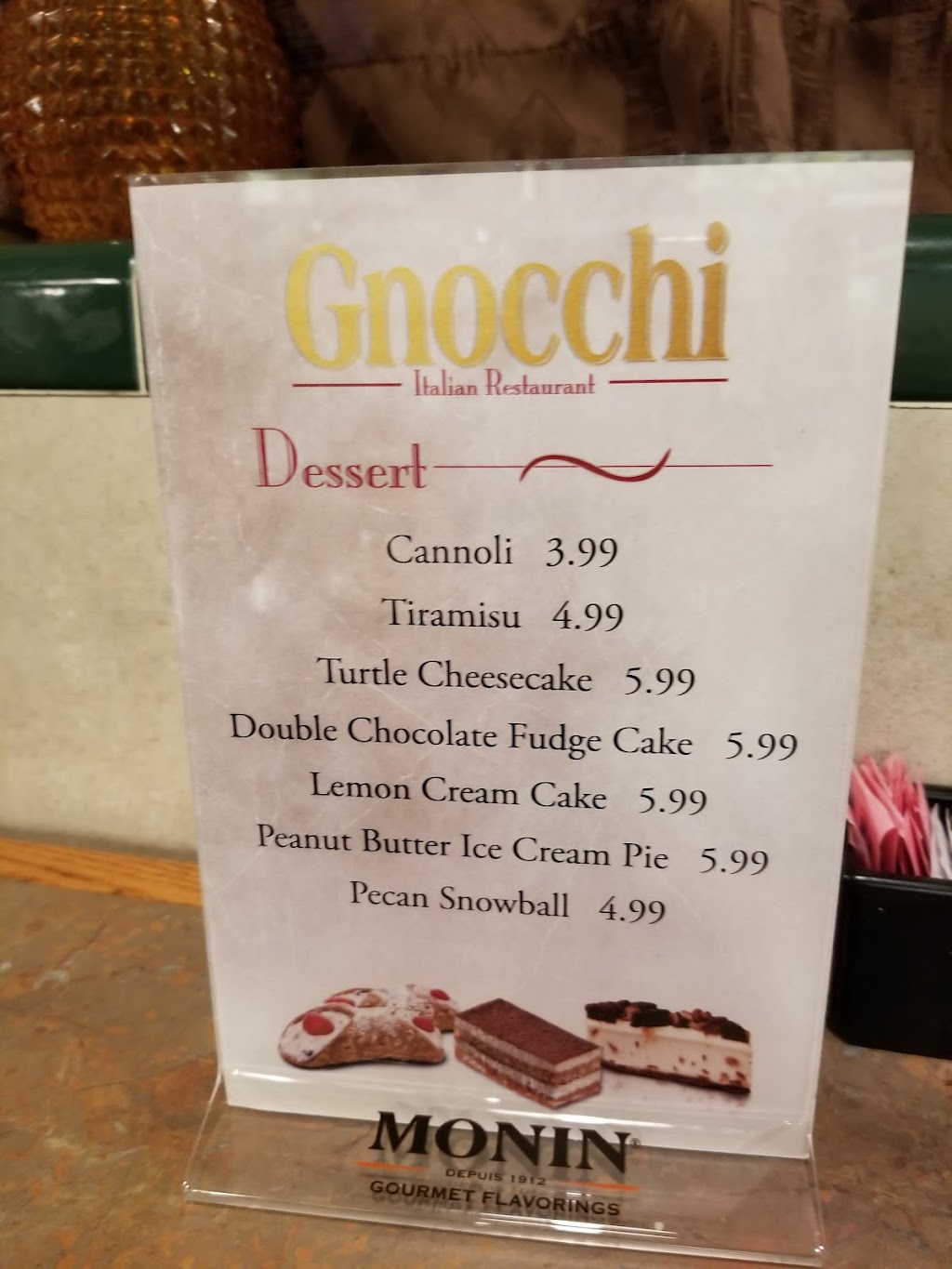 Gnocchi Italian Restaurant | 41620 Garfield Rd, Clinton Twp, MI 48038, USA | Phone: (586) 741-8443