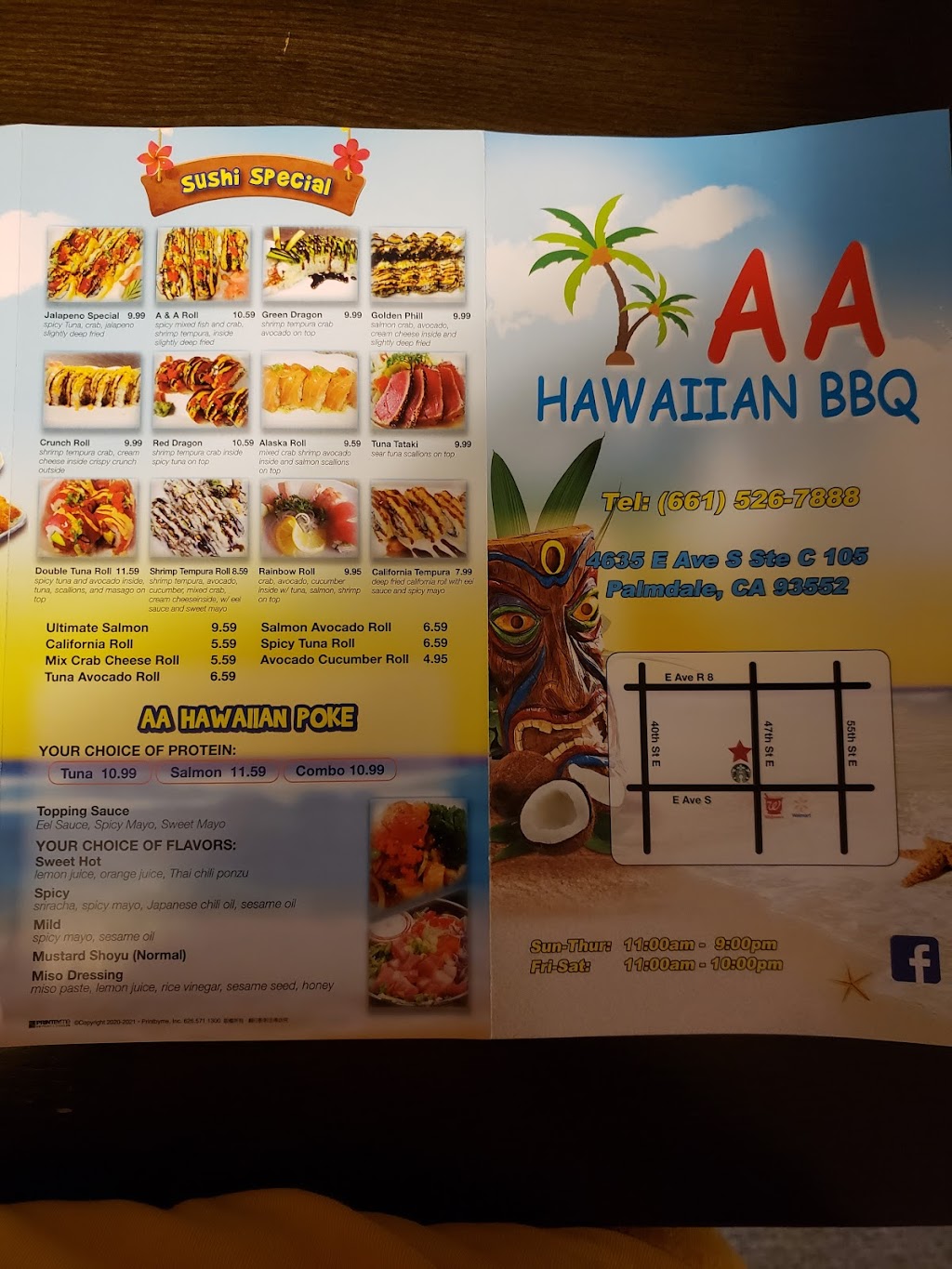 AA Hawaiian BBQ | 4635 E Ave S suite c105, Palmdale, CA 93550, USA | Phone: (661) 526-7888