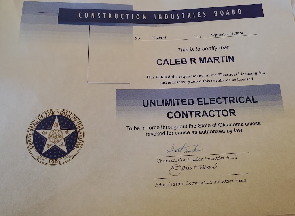 Prestige Electrical Services LLC | 1301 6th St, Pawnee, OK 74058, USA | Phone: (918) 509-7807