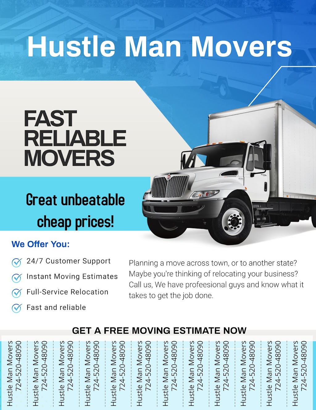 Hustle Man Movers | 890 Solomon Temple Rd, Latrobe, PA 15650, USA | Phone: (724) 875-2933