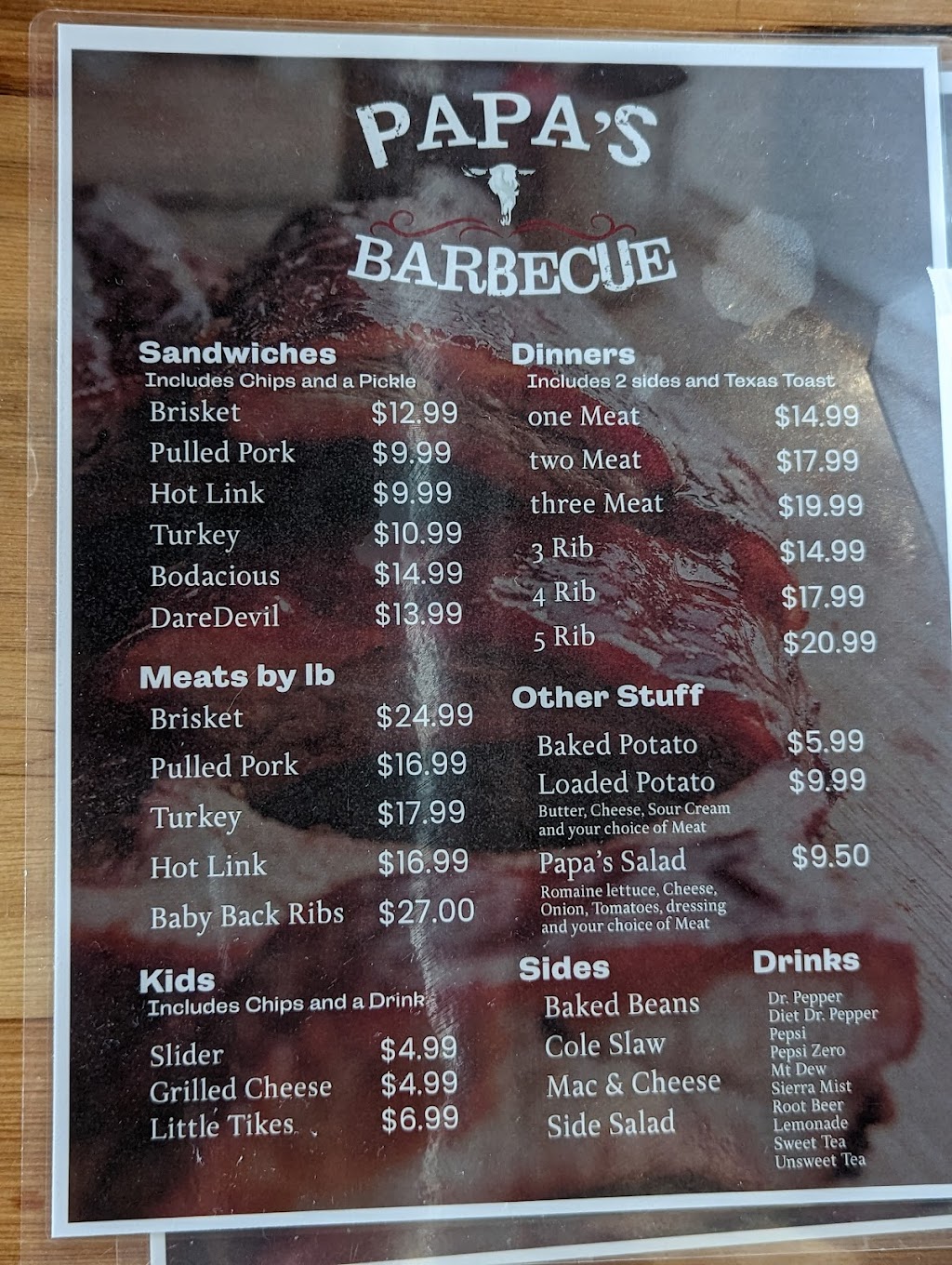 Papas Barbeque | 2 W Broadway St, Okemah, OK 74859, USA | Phone: (918) 720-6848