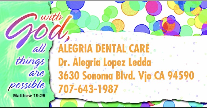 Alegria Dental Care | 3630 Sonoma Blvd, Vallejo, CA 94590, USA | Phone: (707) 247-5989