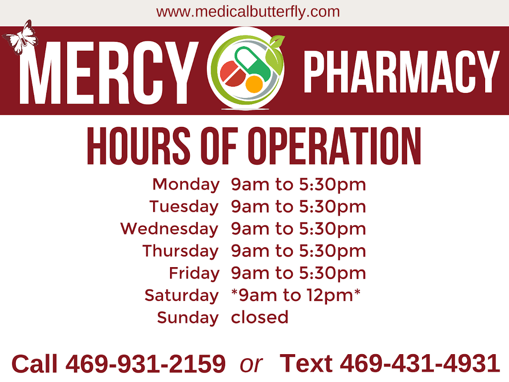 Mercy Pharmacy (inside MD Family Clinic) | 2636 W Walnut St Suite 300, Garland, TX 75042, USA | Phone: (469) 931-2159