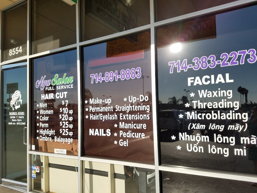 Nga Hair & Nail Salon | 8554 Westminster Blvd., Westminster, CA 92683, USA | Phone: (714) 383-2273