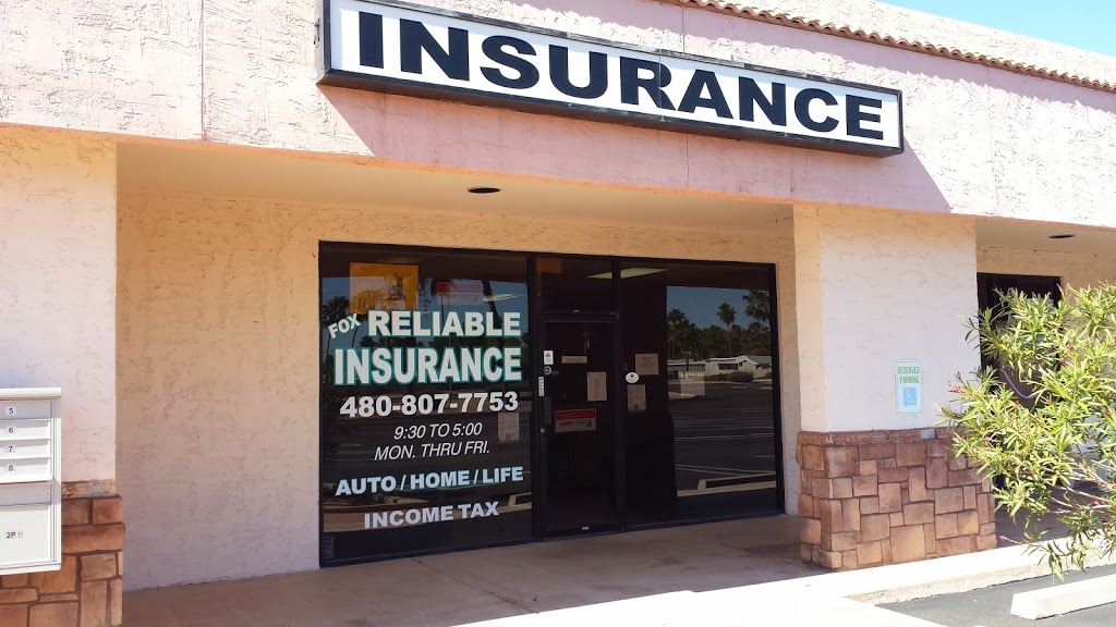 Fox Reliable Insurance | 4930 E Main St UNIT 9, Mesa, AZ 85205, USA | Phone: (480) 807-7753