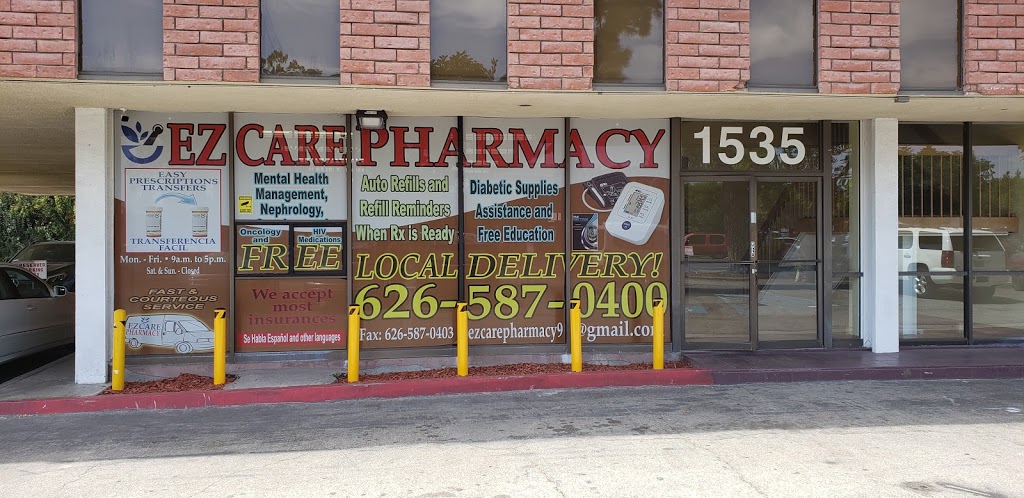 Ezcare Pharmacy | 1535 W Merced Ave SUITE #100, West Covina, CA 91790, USA | Phone: (626) 587-0400