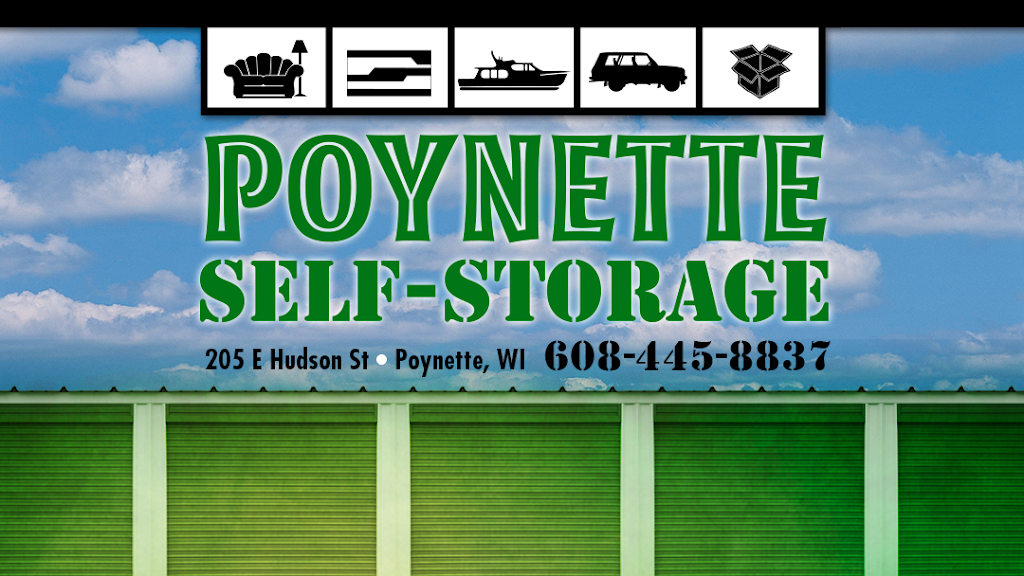 Poynette Self Storage | 205 E Hudson St, Poynette, WI 53955, USA | Phone: (608) 445-8837