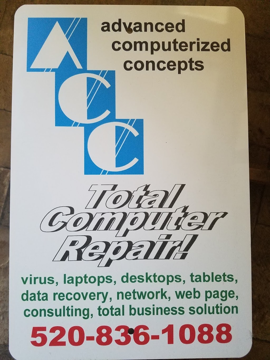 Advanced computerized concepts | 10745 N Chinook Dr, Casa Grande, AZ 85122, USA | Phone: (520) 836-1088