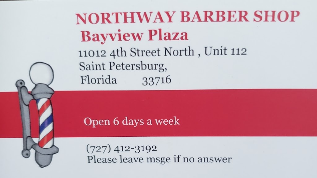 Northway Barber Shop | 11012 4th St N, St. Petersburg, FL 33716, USA | Phone: (727) 412-3192