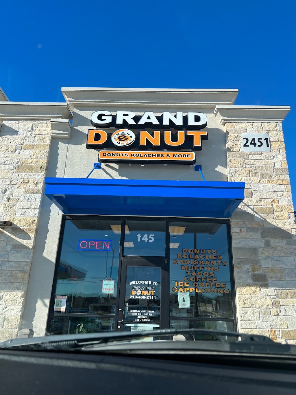 Grand Donut | 3929 Cibolo Valley Dr #210, Cibolo, TX 78108, USA | Phone: (210) 659-7883