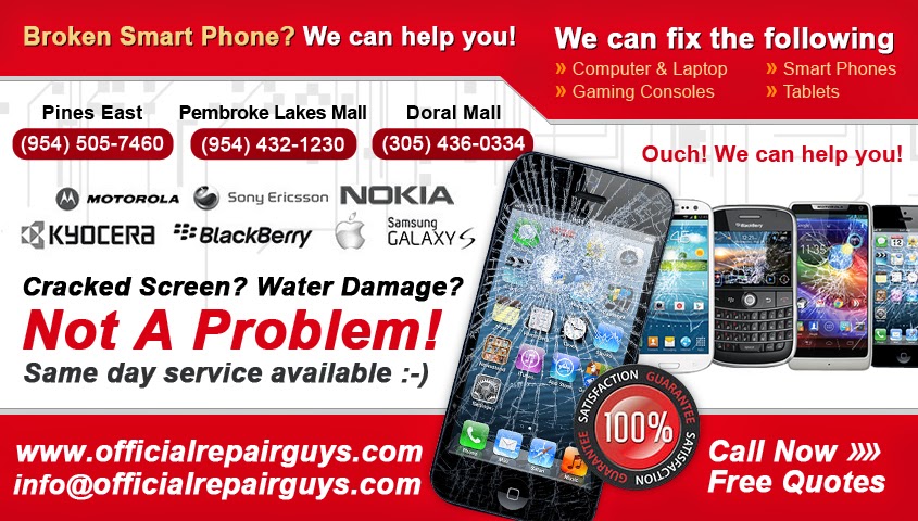 Repair Guys | 11401 Pines Blvd, (NEXT TO FOOD COURT), Pembroke Pines, FL 33026, USA | Phone: (954) 505-7460