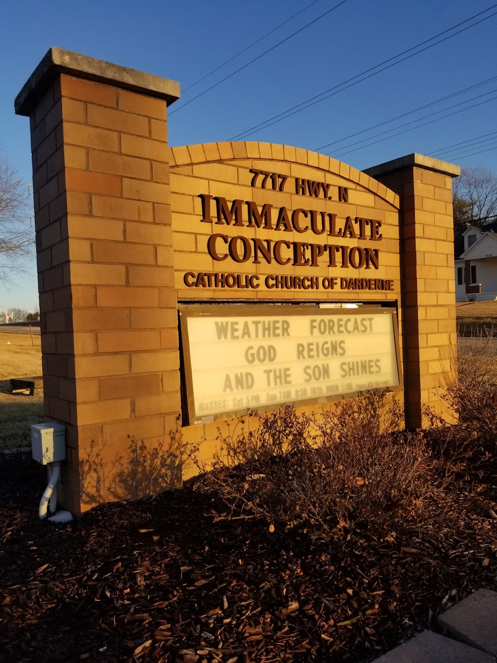 Immaculate Conception Catholic Church | 7701 State Rte N, Dardenne Prairie, MO 63368, USA | Phone: (636) 561-6611