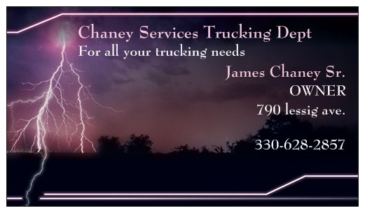 Chaney Services | 790 Lessig Ave, Akron, OH 44312, USA | Phone: (330) 628-2857