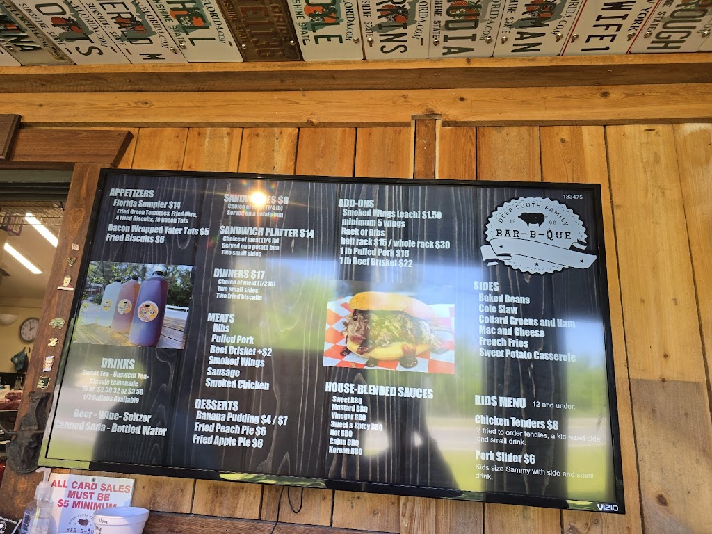 Deep South Family BBQ | 7247 Cedar Ln, Brooksville, FL 34601, USA | Phone: (352) 799-5060