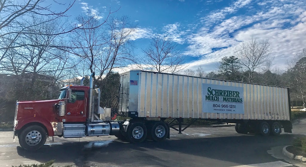 Schreiber Mulch & Materials | 5001 Courthouse Rd, Providence Forge, VA 23140, USA | Phone: (804) 966-1251