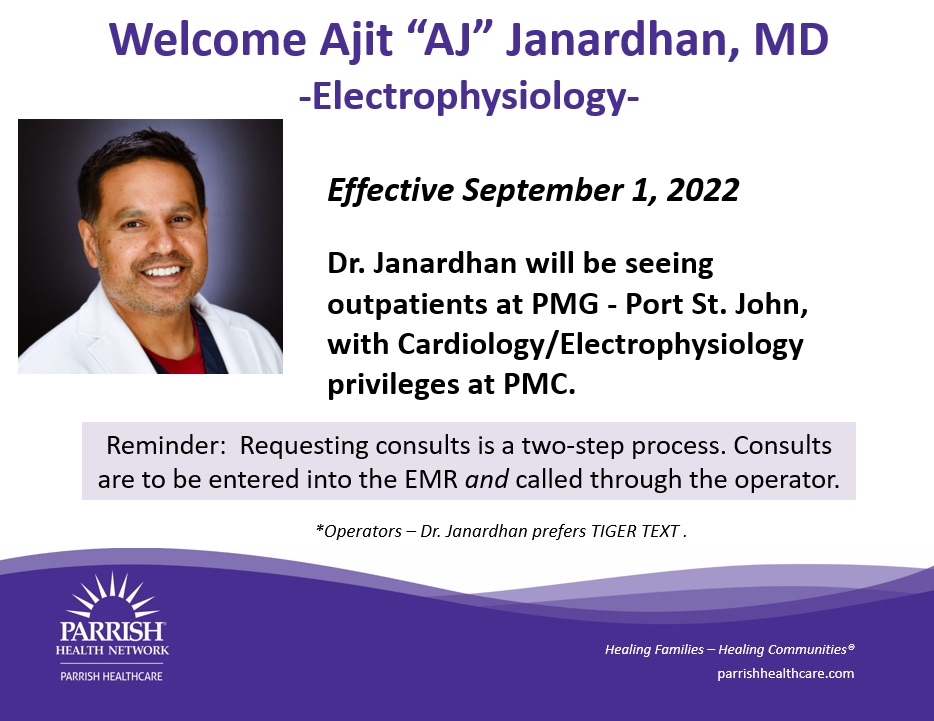 Ajit Janardhan MD | 5005 Port Saint John Pkwy Suite 2300, Cocoa, FL 32927, USA | Phone: (321) 633-8660