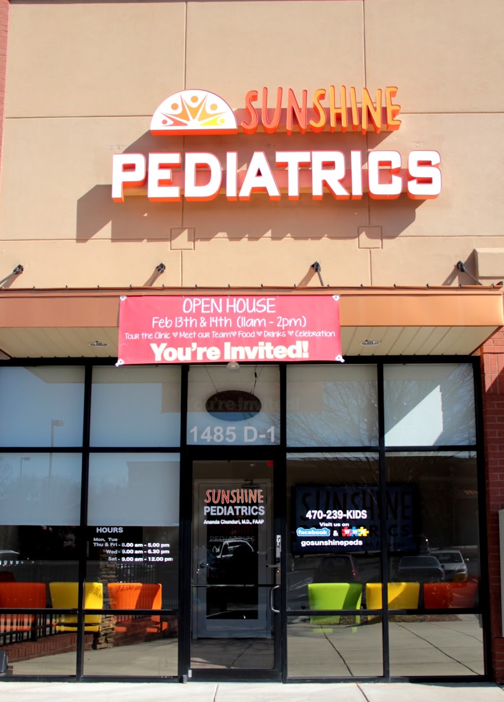 Sunshine Pediatrics | 1485 Peachtree Pkwy Ste # D-1, Cumming, GA 30041, USA | Phone: (470) 239-5437