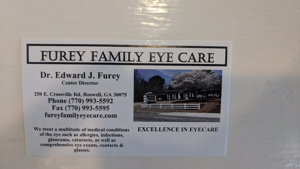 Furey Family Eyecare | 250 E Crossville Rd, Roswell, GA 30075, USA | Phone: (770) 993-5592