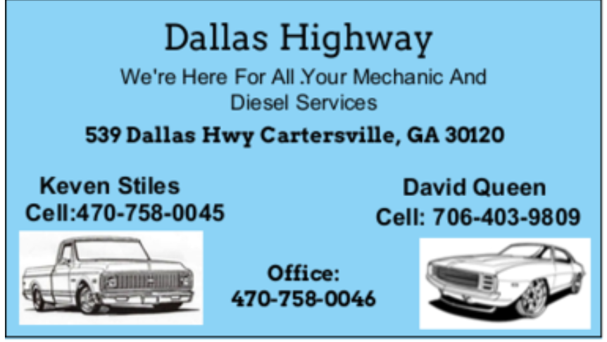 Dallas Highway Tire and auto | 539 Dallas Hwy SW, Cartersville, GA 30120 | Phone: (706) 403-9809